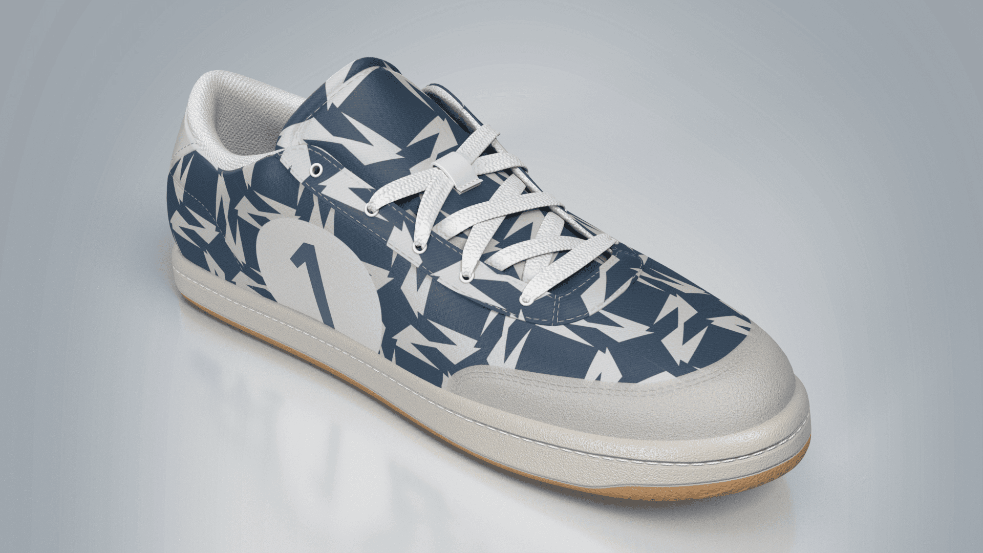 3D rendered shoe - angle view