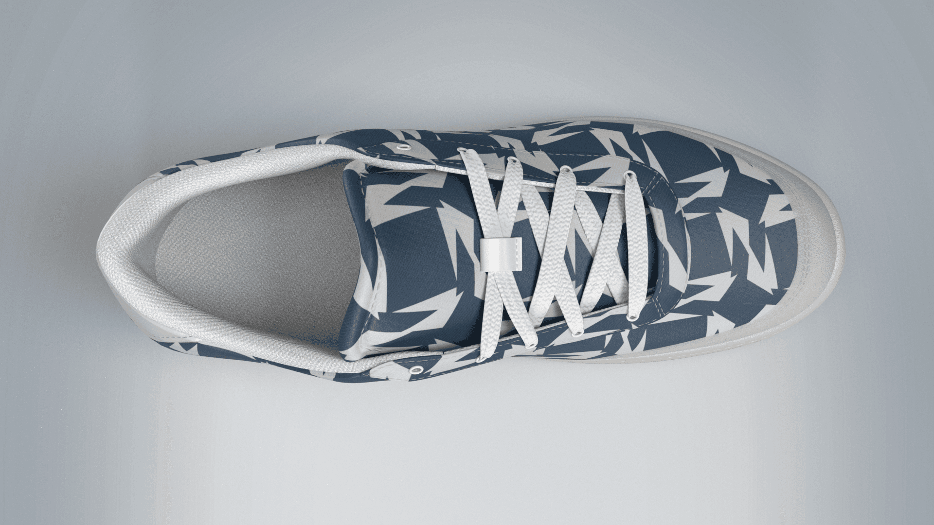 3D rendered shoe - top view